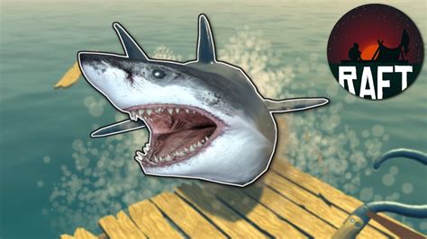 Shark Attacks Raft Raft Gameplay Ep1 Building The Raft Youtube