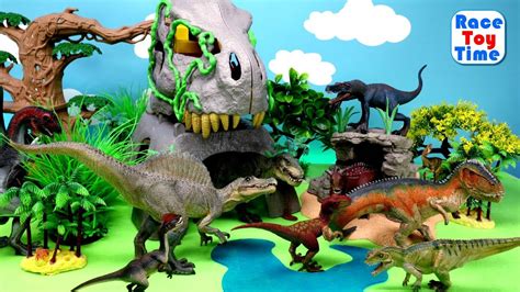 Fun Dinosaurs Toys For Kids Lets Learn Dino Names Youtube