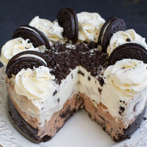 Oreo Ice Cream Cake Loaded With Oreos And Tim Tam Biscuits