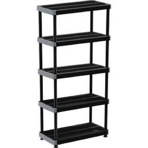 Shelving And Racking 275 Kg Load Capacity Heavy Duty 5 Tier Plastic