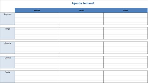 Modelos De Agenda Gratuitos Para O Excel