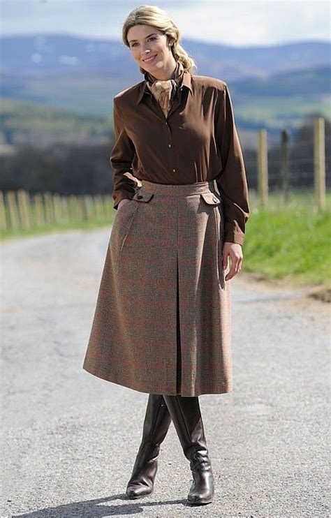 Tweed Riding Skirt By House Of Bruar Riding Skirt Modest Outfits