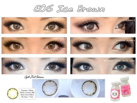 Eos Ice Brown Circle Lenses Eos Natural Light Lamp Light Brown And