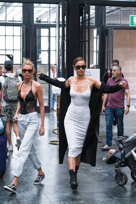 Irina Shayk And Stella Maxwell Spotted Holdings Hand In Florence Italy