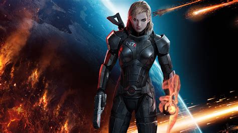 50 Mass Effect 3 Femshep Wallpaper Wallpapersafari