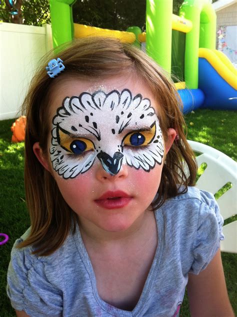Owl Face Paint For Kids Face Painting