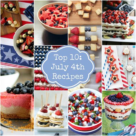 Top 10 Fourth Of July Recipes Rainbow Delicious