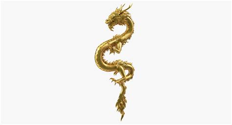 It possesses the ultimate element of strength. 3D golden chinese dragon zodiac - TurboSquid 1380924