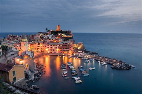 Blue Hour In Vernazza Liguria Italy 1600x1068 Photographed By