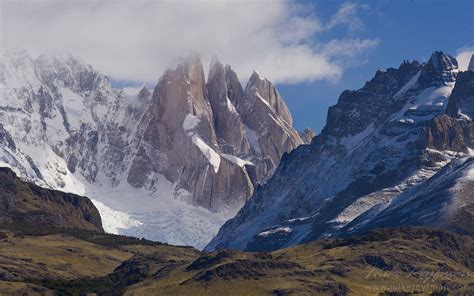 Cerro Torre Massif From Ruta 40 Santa Cruz Patagonia Argentina