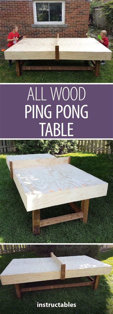 Making a table outdoor one is a bit difficult but you can do it if you can invest time. DIY Ping Pong Table | Ping pong table, Ping pong table diy, Outdoor ping pong table