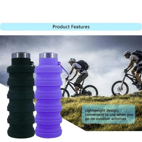 Dropship 500ml Outdoor Retractable Water Bottle Portable Collapsible