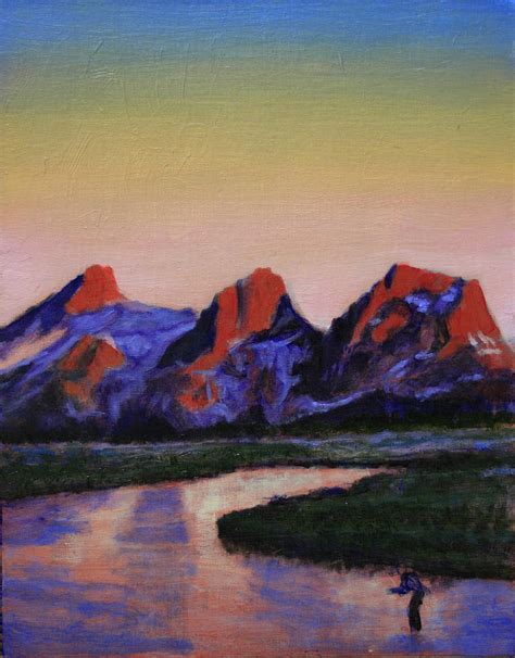 Mountains Of The Moon Painting By David Zimmerman Fine Art America
