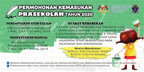 Permohonan kemasukan prasekolah kementerian pendidikan malaysia tahun 2022. SK TAMAN RINTING 2: Makluman Permohonan Kemasukan Murid ...
