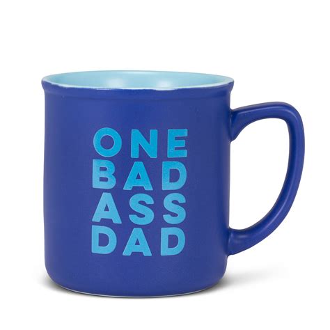 4 In One Bad Ass Dad Mug Dark Blue And Light Blue Best Quality Coffee