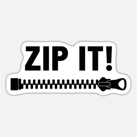 Zip Stickers Unique Designs Spreadshirt