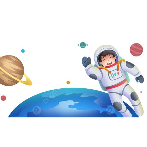 China Space Day Astronaut Space Starry Sky Vast Earth Planet Stars