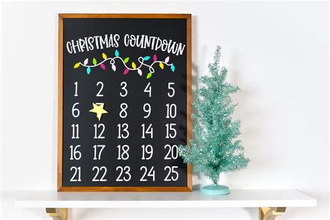 diy christmas countdown calendar with the cricut hey let s make stuff