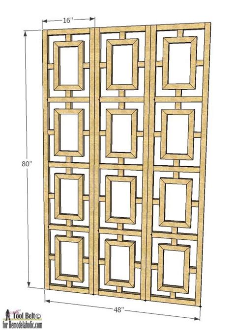 Build Your Own Room Divider Screen Woodworking Projects And Plans
