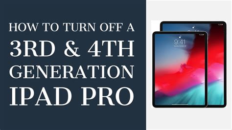 How To Turn Off Ipad Pro 3rd And 4th Generation Youtube