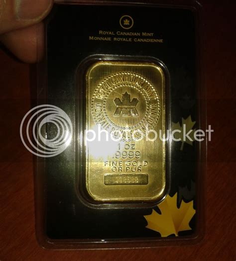 Scary Good Fake 1 Oz Gold Royal Canadian Mint Bars In Assay Cards