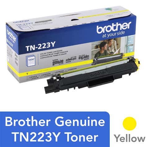 Brother Genuine TN223Y Standard Yield Yellow Toner Cartridge Walmart