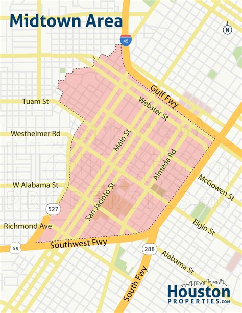 Map Of Downtown Houston Bars