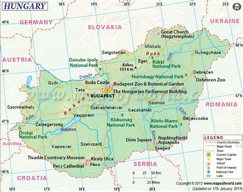 Hungary Map Latitude And Longitude Map Capital Of Hungary Schengen