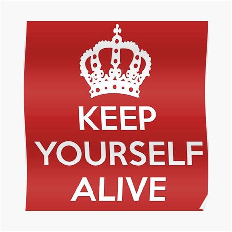 Queen Keep Yourself Alive Poster For Sale By Retrorockit Redbubble