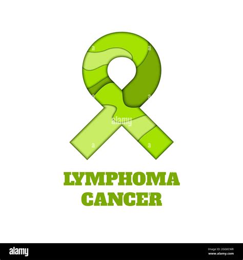 Lymphoma Awareness Ribbon Conceptual Illustration Stock Photo Alamy