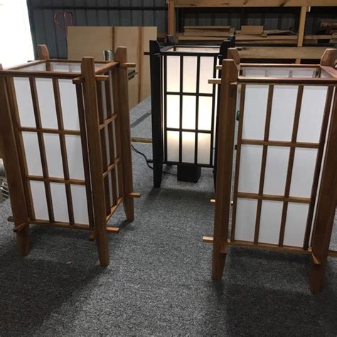 Shoji Floor Lamp Japanese Style Lamp Shade With A Lamp Base Etsy