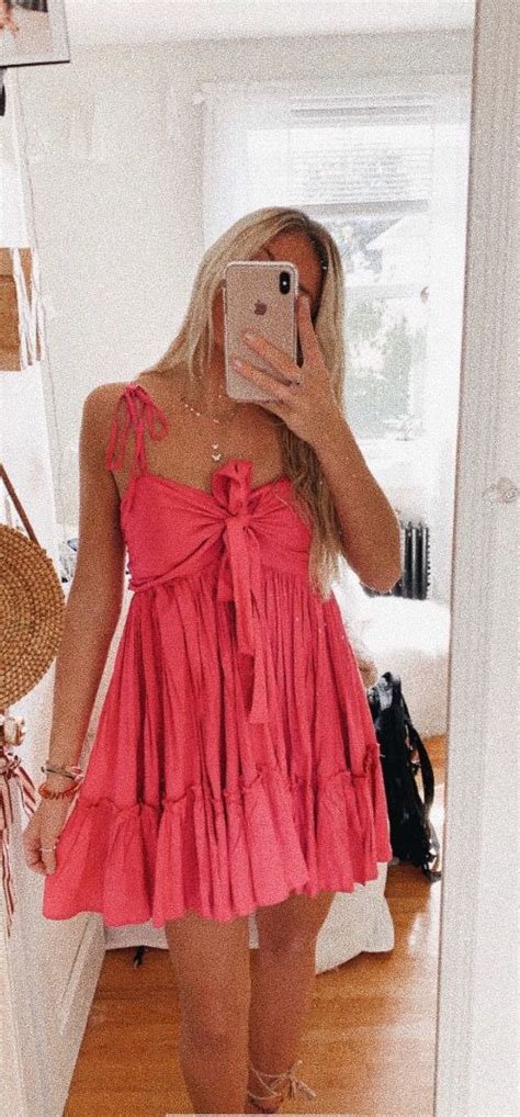 Sundress Outfit Böhmisches Outfit Outfit Inspo Pink Sundress Outfit