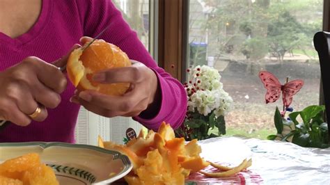 How To Peel An Orange The Best Way Youtube