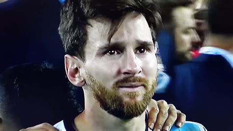 Sad Moment Argentina Vs Chile Messi Tears Youtube