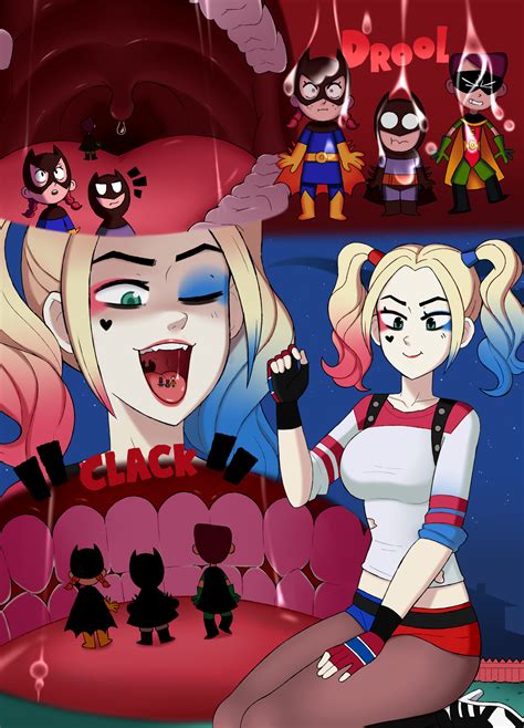Giantess Harley Quinn Vore Trick And Treat By Punishedmosquito