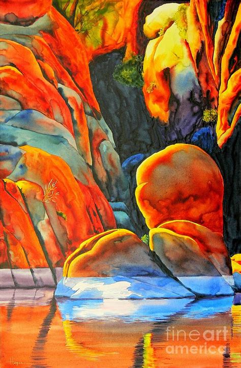 Watson Lake Painting By Robert Hooper Fine Art America