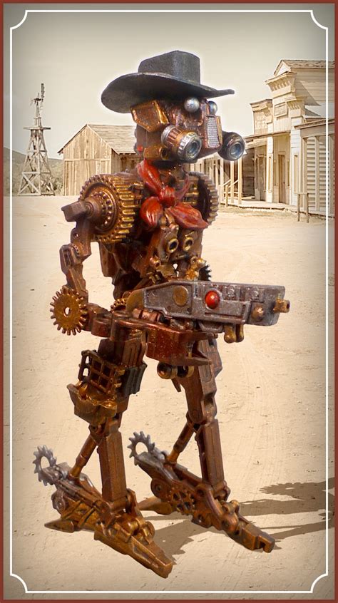 Ludstuff Sculpture Steampunk Gunslinger Bot