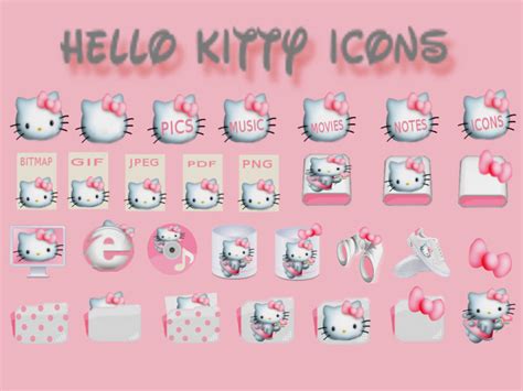 Hello Kitty Icons By Lillysim On Deviantart