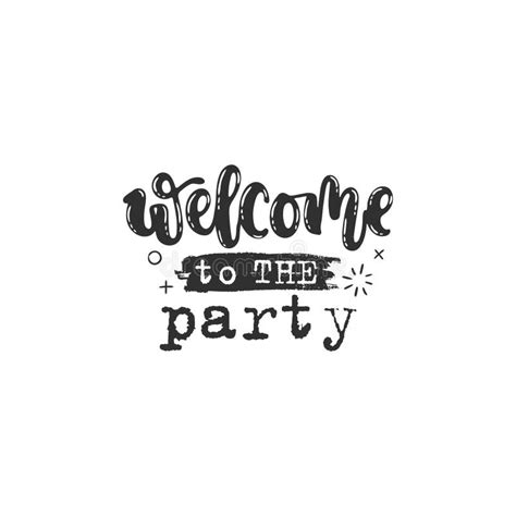 Welcome To The Party Stock Vector Illustration Of Badge 117369564