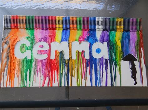 Melted Crayon Art On Canvas Be A Fun Mum