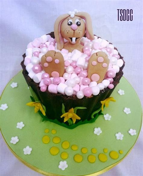 Bunny Baths Decorated Cake By Lisa Wheatcroft CakesDecor