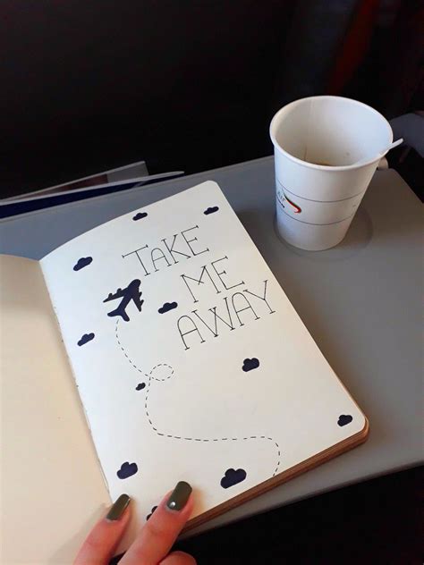 •corina Koster• Travel Agenda Idea Coffee Airplane Drawing Easy