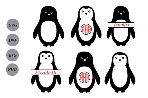 Download Penguin SVG Files, Penguin Monogram SVG, Animals Svg ...