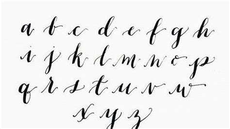 Hand Lettring Faux Calligraphy Alphabet Calligraphy Tutorial Modern