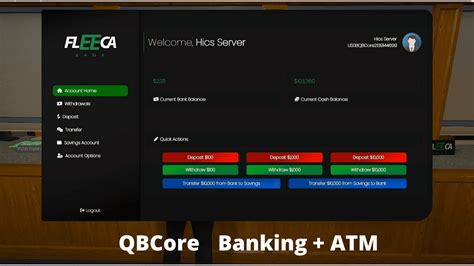 Qbcore Banking Qbcore Advanced Banking With Atm Script Fivem Store Official Store To Buy