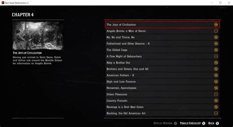 Rdr2 All Of Chapter 4 All Gold Missions Barebones Red Dead