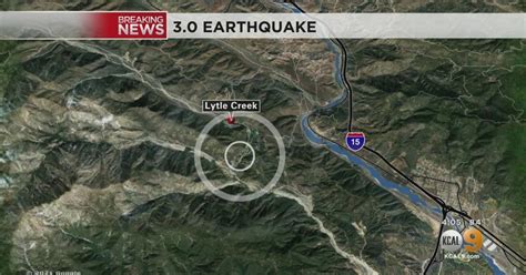 Magnitude 30 Earthquake Rattles Lytle Creek Area Cbs Los Angeles