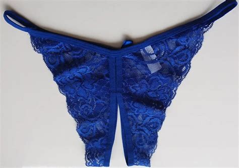 2017 New Arrive Women Sexy Opening Crotch Panties Ladies Flower Lace Female Briefs Thongs G