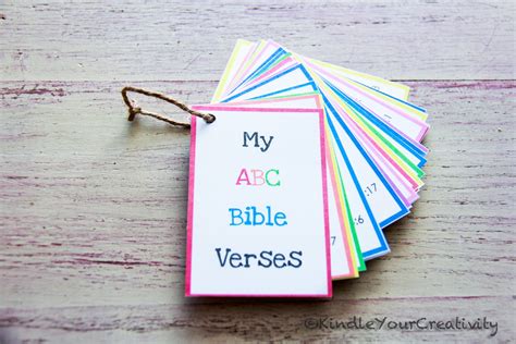 Check spelling or type a new query. Kindle Your Creativity: Bible Verse ABC Cards