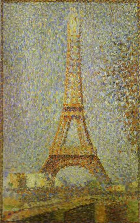 The Eiffel Tower 1889 Painting Georges Seurat Oil Paintings